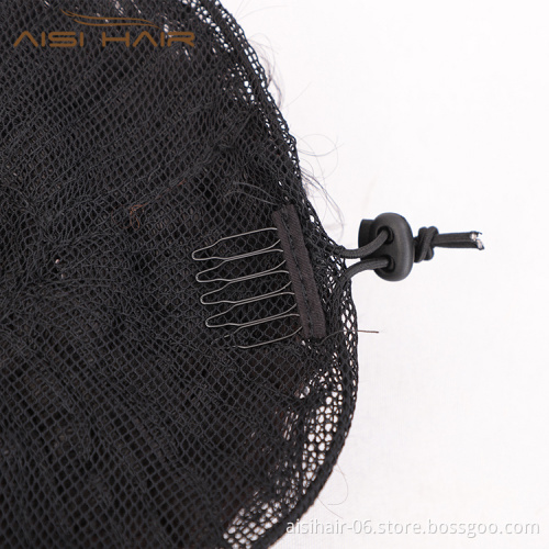 Aisi Hair Brazilian Human Hair Bun Curly Black Chignon Bun Elastic Rope Rubber Band Hairpiece Clip In Extension For Women